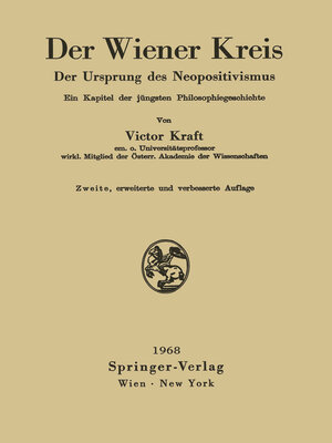 cover image of Der Wiener Kreis